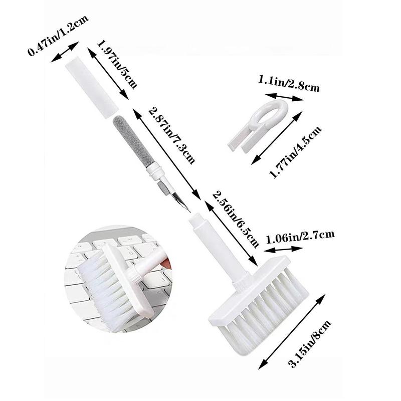 Keyboard Cleaning Brush, 1 Count Detachable Mini Multifunctional Crevice Cleaning Brush, Dust Remover Kit for Desk Cleaning