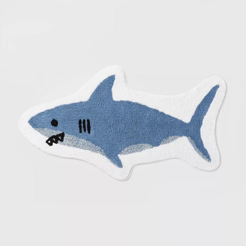 Shark Bath Rug - Cute Design, Soft and Absorbent for Bathroom