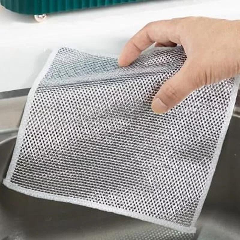 10-piece set of dishwashing cleaning cloths steel wire dishwashing cloths household kitchen supplies