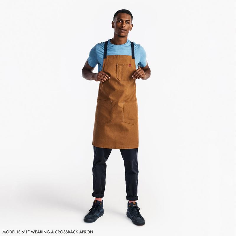 Olive Green Crossback Apron