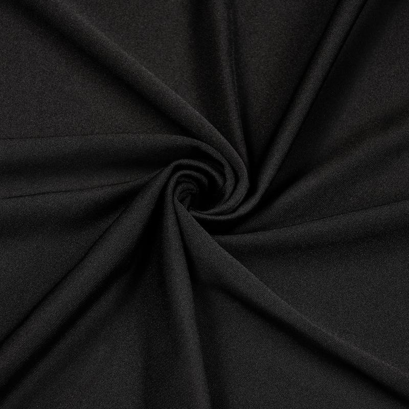 Black Arch Cover 2.6ft x 6ft Spandex Arch Backdrop Cover Fitted Round Top Arch Backdrop Stand Cover for Ceremony Birthday Party Banquet Decoration Banners Flower Banners Flower Hand Wedding