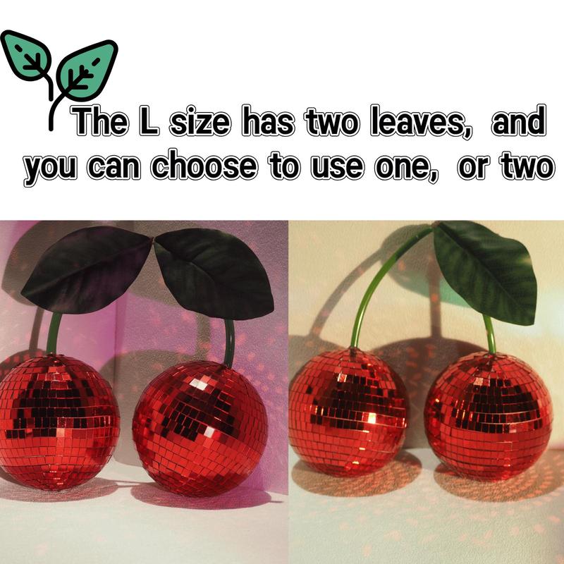 Cherry Shaped Disco Ball, 1 Count Hanging Ball Decor Ornaments, Wall Hanging Decor for Birthday Wedding Festival Home Party