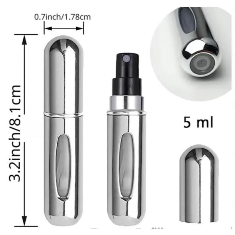 Optimal price 4count 5ML Refillable Perfume Atomizer Travel, Portable Mini Pocket Perfume Atomizer Bottle Spray for Women Mens Small Mister Spray Bottle for Travel Accessories