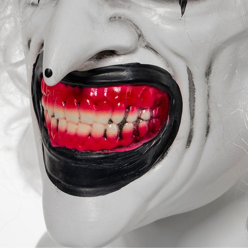 Creepy Party  Terrifier Christmas Clown  Mask - Scary Novelty for Parties and Trick-or-Treating - Skincare Accessories