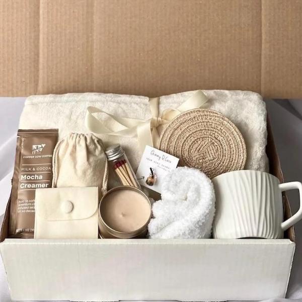 Cozy Hygge Gift Box | Thoughtful Gift Set for Her | Mother’s Day, Miss You, or Sending a Hug