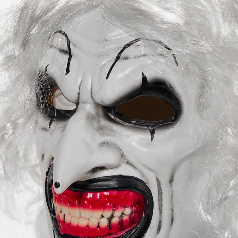 Creepy Party  Terrifier Christmas Clown  Mask - Scary Novelty for Parties and Trick-or-Treating - Skincare Accessories