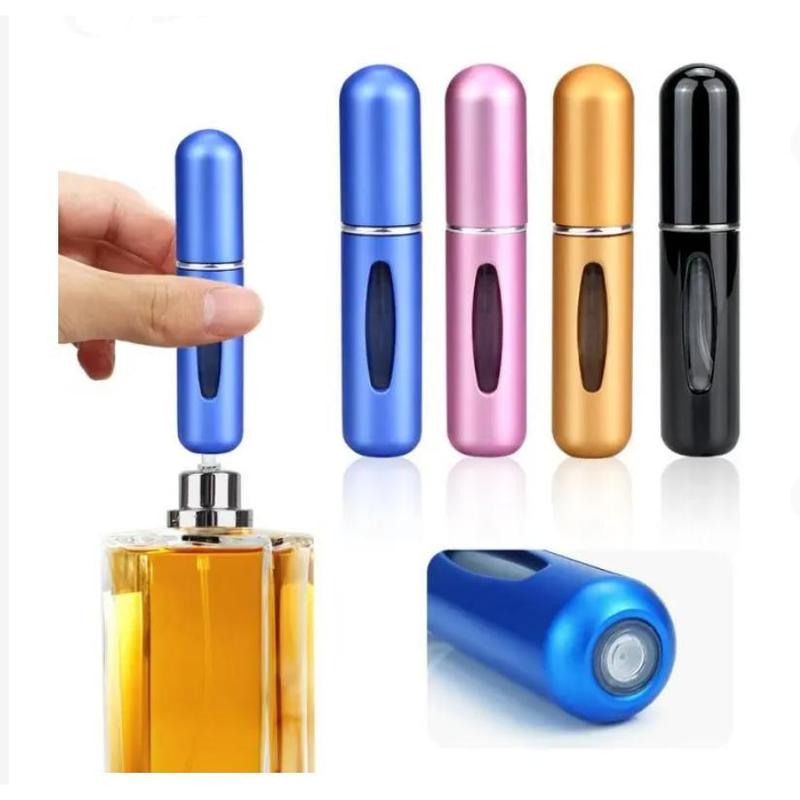 Optimal price 4count 5ML Refillable Perfume Atomizer Travel, Portable Mini Pocket Perfume Atomizer Bottle Spray for Women Mens Small Mister Spray Bottle for Travel Accessories