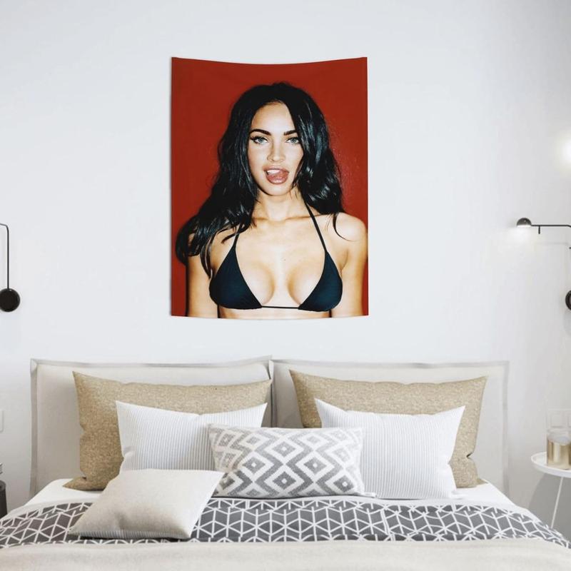 Tapestry Megan Actor Foxs Wall Art Hanging Tapestry Poster Home Decor for Bedroom Living Room Dorm