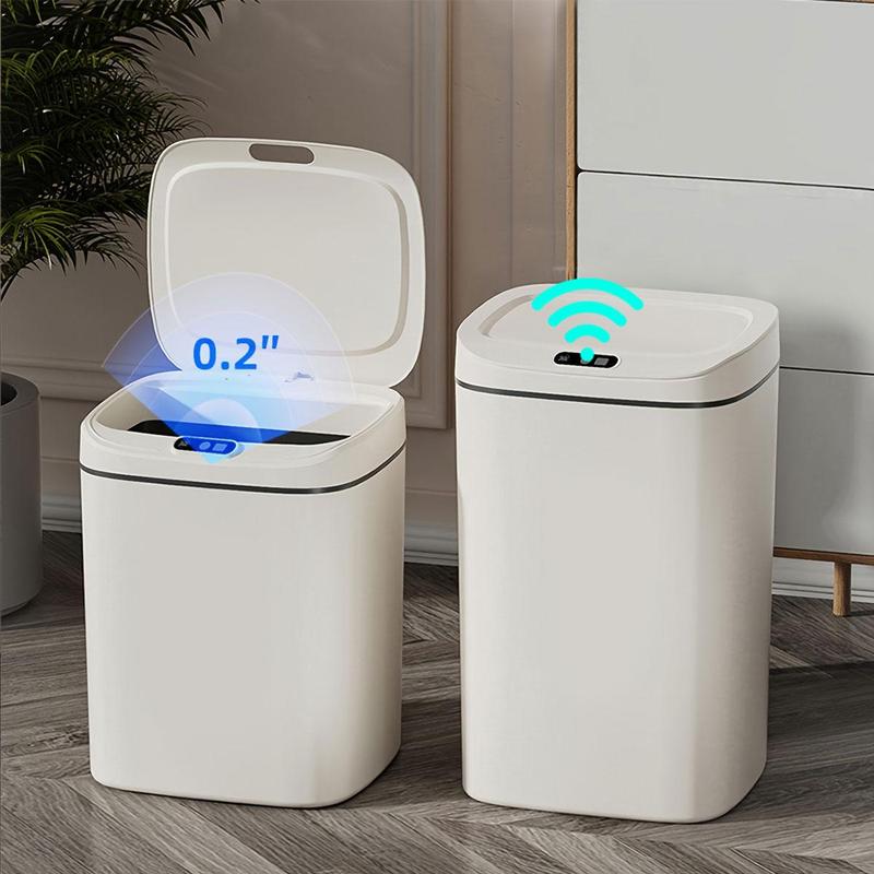 Smart Trash Can, 1 Count Battery Powered Automatic Sensor Trash Can, Household Smart Trash Can for Kitchen, Bathroom, Batteries Not Included