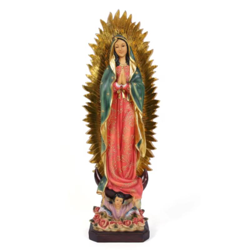 Virgin Mary Statue, Virgen de our lady of Guadalupe Statues, Religious Statues, Virgen de Guadalupe Estatua