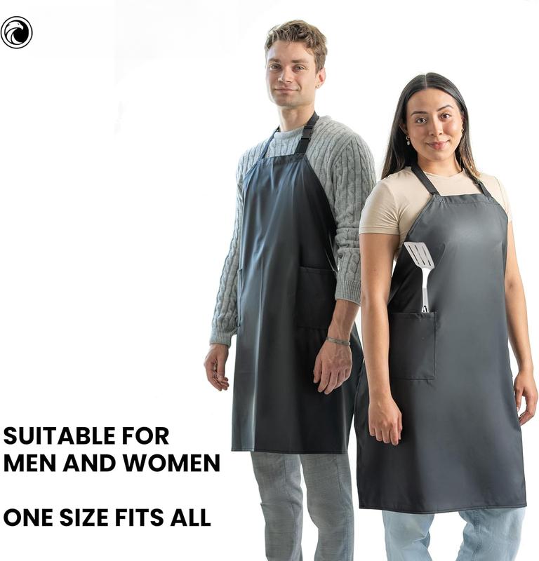 Waterproof Apron For Men and Women - 2 Pockets - 35