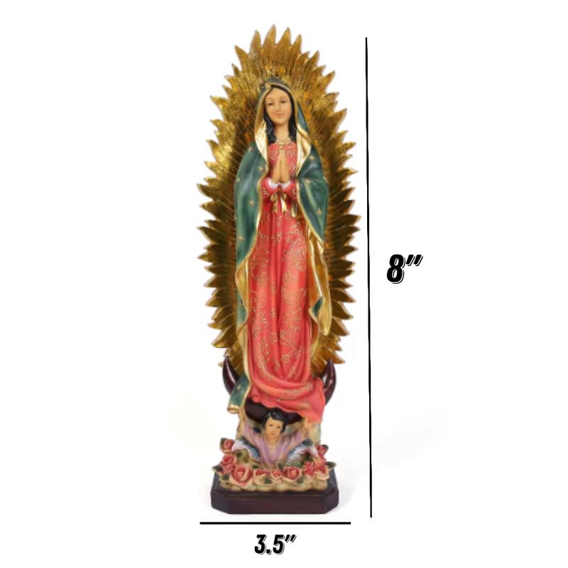 Virgin Mary Statue, Virgen de our lady of Guadalupe Statues, Religious Statues, Virgen de Guadalupe Estatua