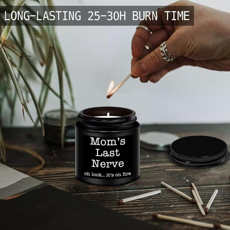 Mom's Last Nerve Candle - Unique Birthday Gifts for Mom Decor Lavender