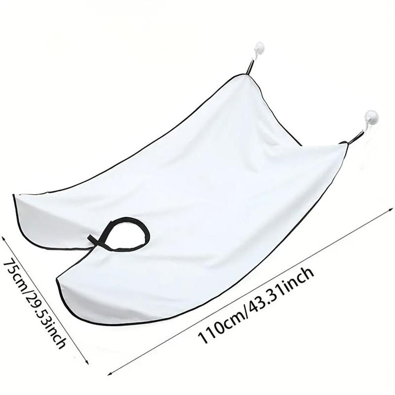 Portable Shaving Cloak, Waterproof Barber Apron With Suction Cup, Barber Tool For Home & Salon