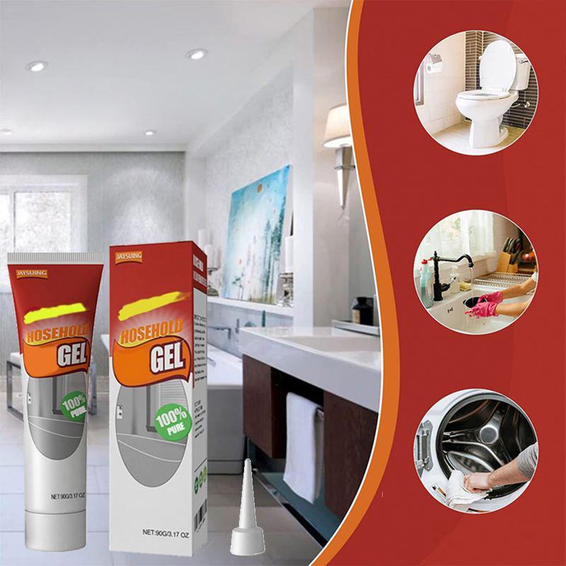 Refrigerator and washing machine seal staincleaning gel, multi-purpose cleaning gel,household cleaner, suitable for stains on sinkbathtub, toilet seals, bathroom kitchen staincleaning, for stubborn dirt attached to bathtub orshower seals