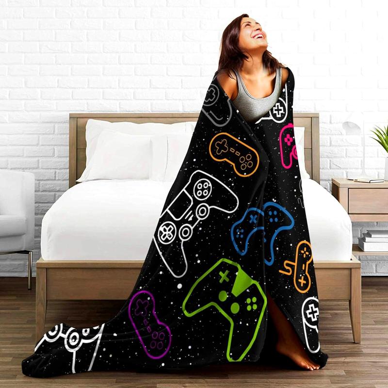 Gaming Blanket Soft Flannel Gamer Throw Blankets Video Games Merch Boys Girls Adults Gifts Home Decor for Sofa Travel 50