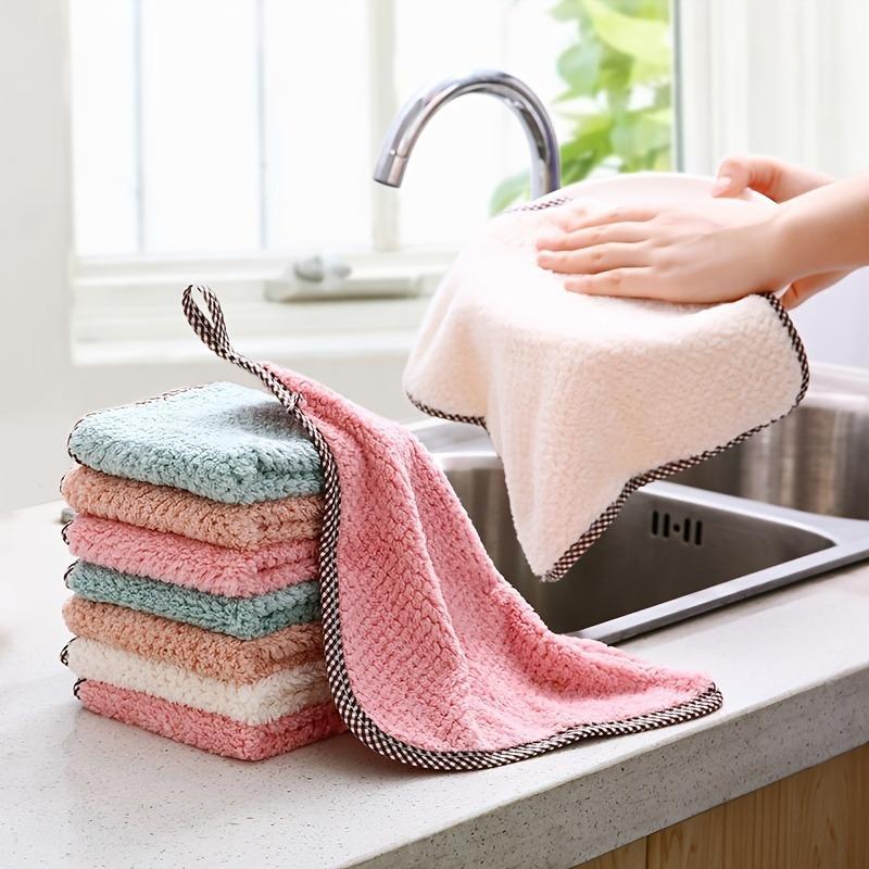 Multifunctional Thickening Kitchen Accessories Dish Towel, Household Bundle Cleaning Products Dish Cleaning Cloth, Home Cleaning Towel