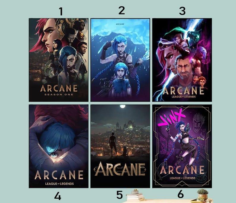 Arcane League Of Legends Season 1, Season 2 Movie Poster, No Frame