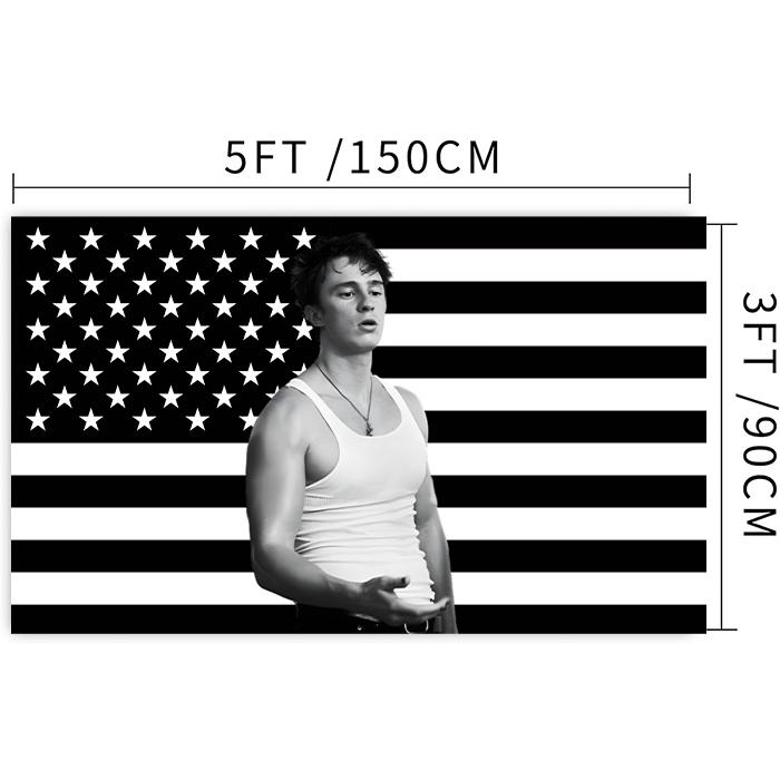 Rafe Cameron Flag - Drew StarkeyMerch  American Flag Black Tapestry Funny Poster Durable Man Cave Wall Flag 3x5 Feet Banner