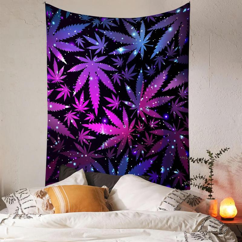 Leaf Print Tapestry, Colorful Hanging Blanket for Room Decor, Wall Hanging Decor for Home Living Room Bedroom