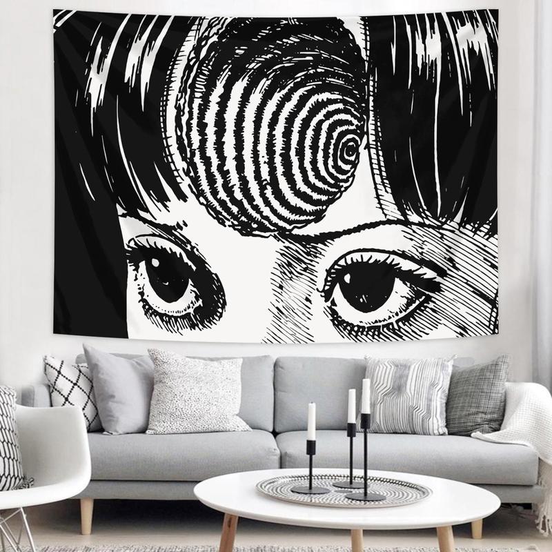 Modern Portrait Pattern Tapestry, 1 Count Creative Wall Hanging Room Decor, Wall Decor for Home Living Room Bedroom, Home Decor, Boyfriend Gift