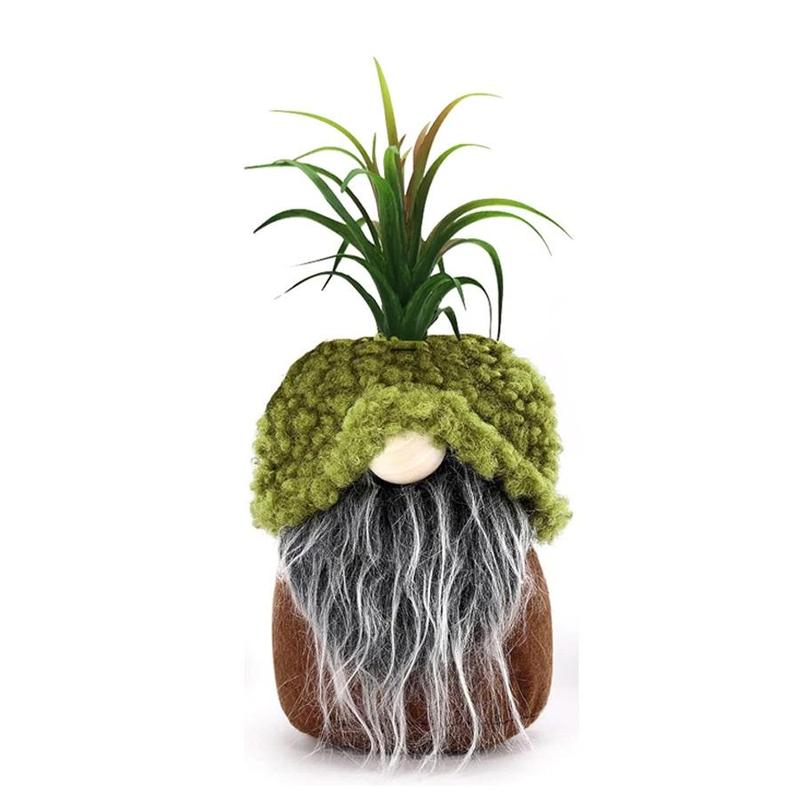 Gnome Design Ornaments, 3 Counts set Cute Plant Pot Design Desktop Decorative Ornament for Home Living Room Bedroom