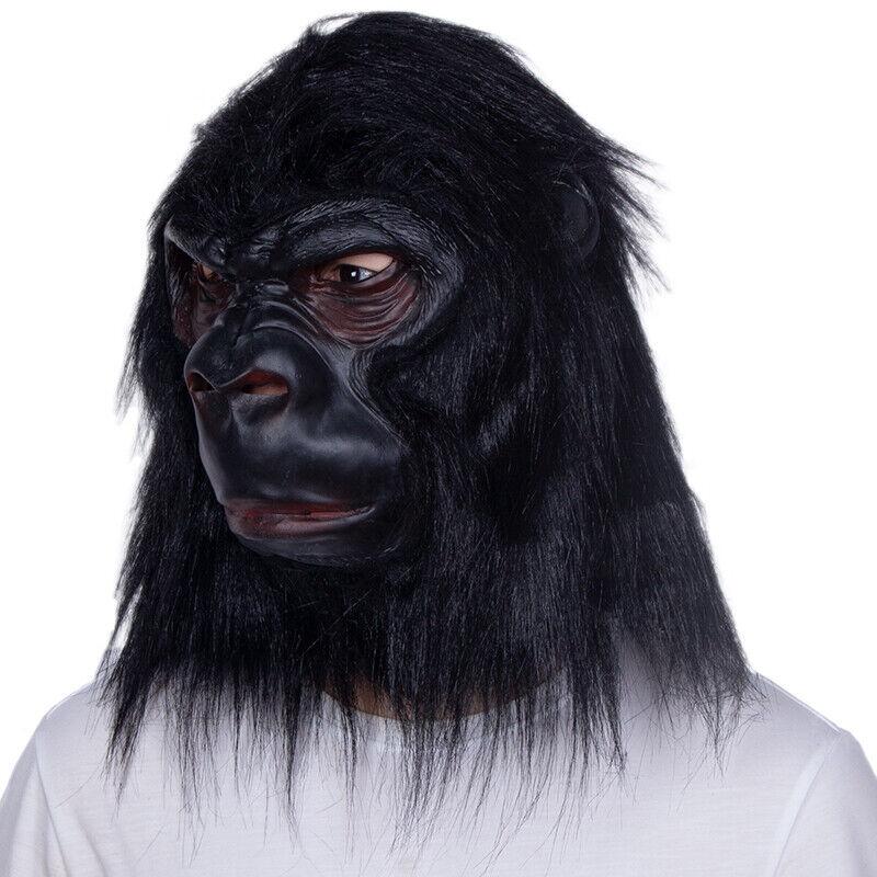 Gorilla Halloween Mask for adult costume party Realistic Ape Monkey Mask