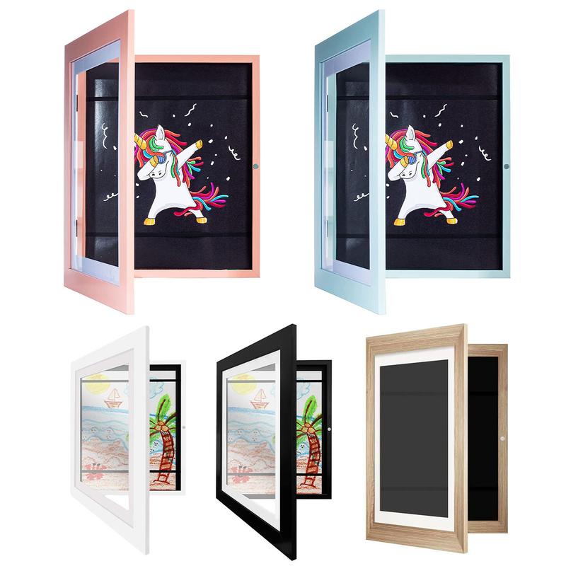 1PK Art Frame Front Opening Changeable Artwork Frames Great for Drawings Storage Frames Art Projects Schoolwork Crafts A4 Hanging Art, fit for Mother's Day gift