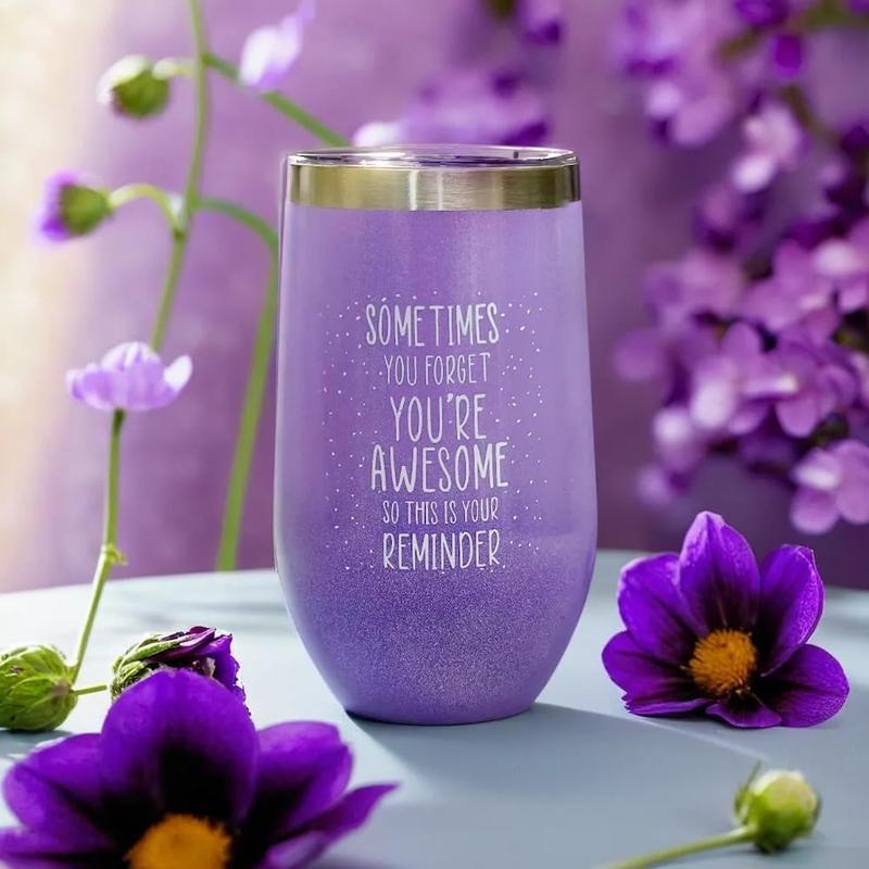 Gifts for Women -  Gift Basket & Tumbler Set -  Mothers Day, Birthday, Christmas, Stocking Stuffers, Valentines Day Gifts for Her - Women, Wife, Girlfriend, Friends, Sister, Mom (Purple)