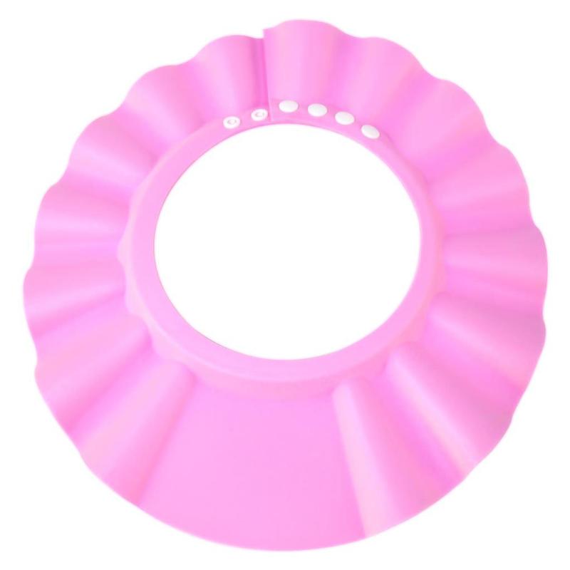 Shower Bathing Protection Bath Cap Soft Adjustable Visor Hat for boys girls, (pink),Useful Gift