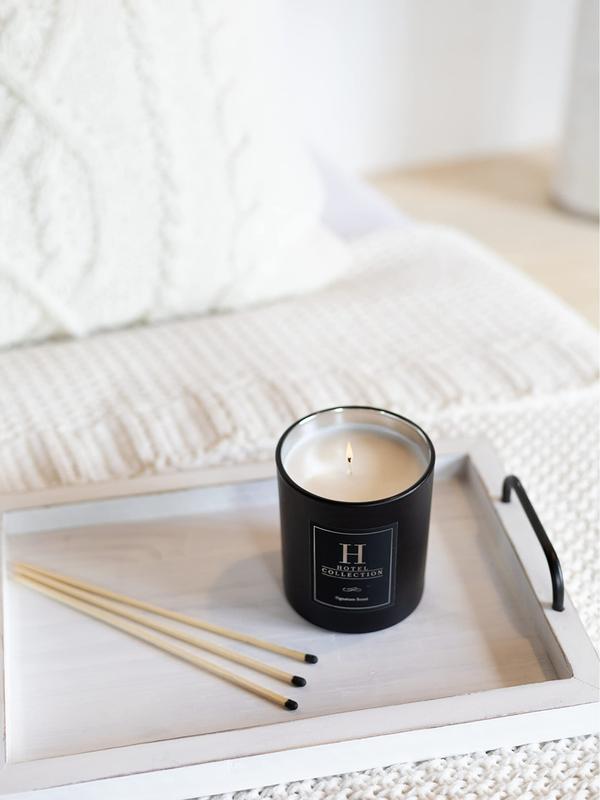 Hotel Collection Dream On Scented Candle | Infused with Essential Oils of White Tea, Cedar and Aloe Vera | 90-Hour Burn Time, Soy Candle 14 oz.