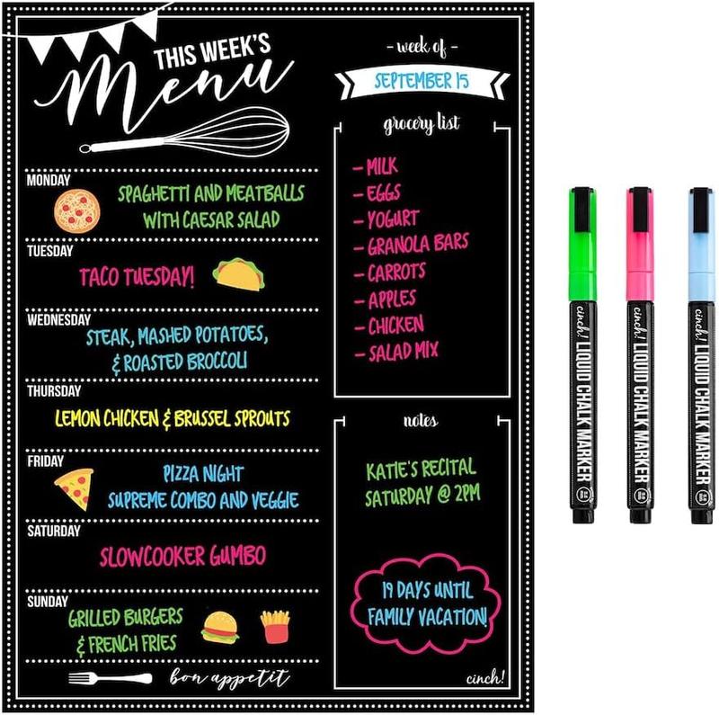 Magnetic Meal Planner for Refrigerator 16