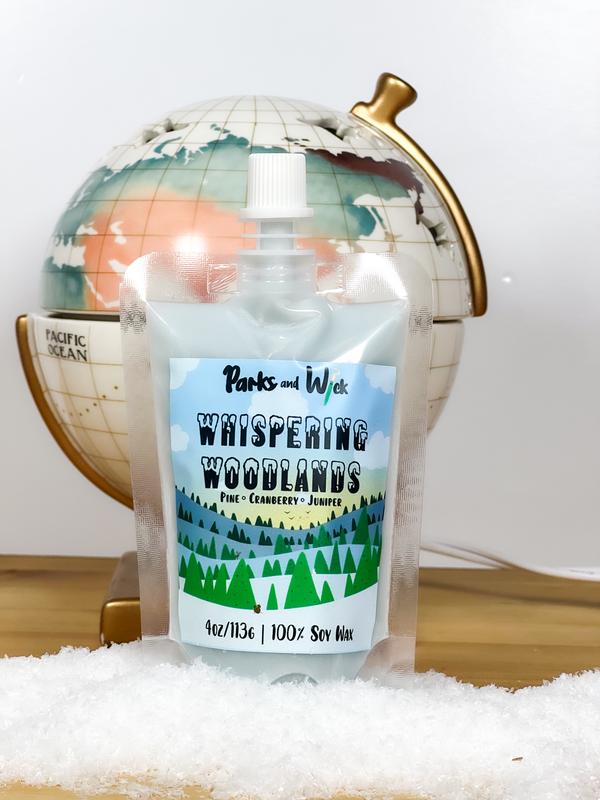 Winter Wonderland Collection Squeezable Soy Wax 8oz Pouch | Heavily Fragranced | Hand Poured