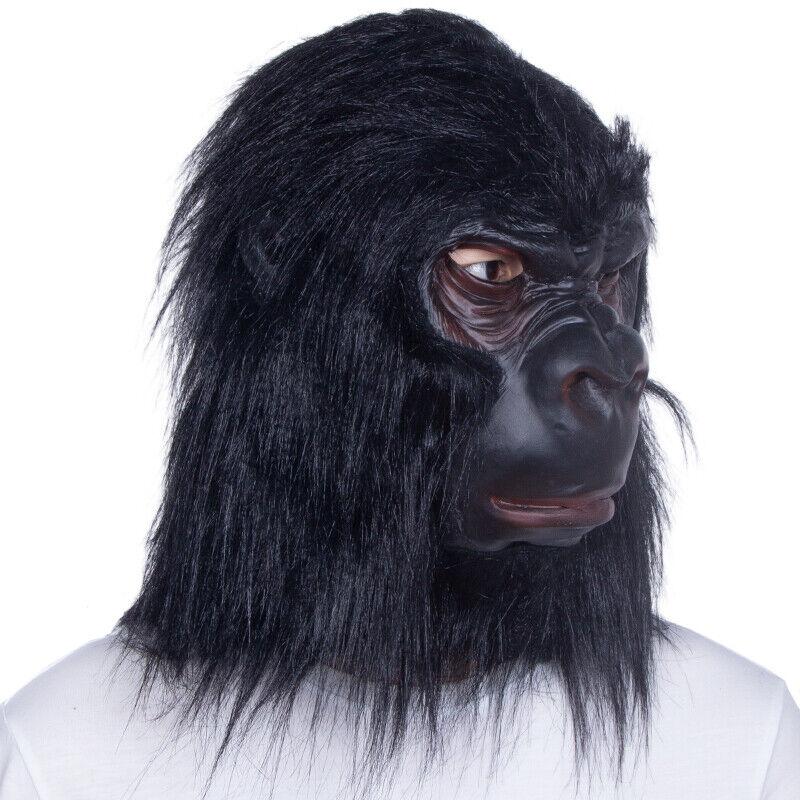 Gorilla Halloween Mask for adult costume party Realistic Ape Monkey Mask