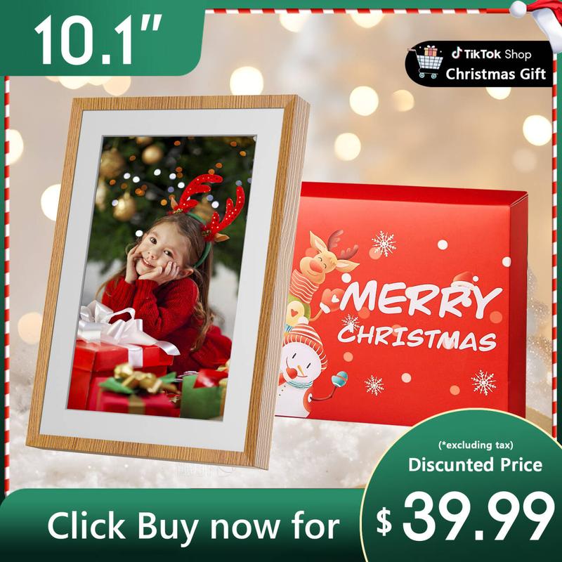 [Black Friday] Christmas Gift Digital Photo Frame, 10.1