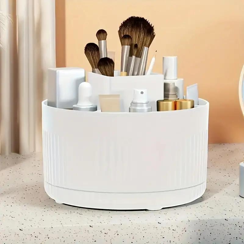 360° Rotating Makeup Organizer, 1 Count Makeup Storage Box, Cosmetic Storage Box, Home Organizer for Bedroom Vanity Bathroom