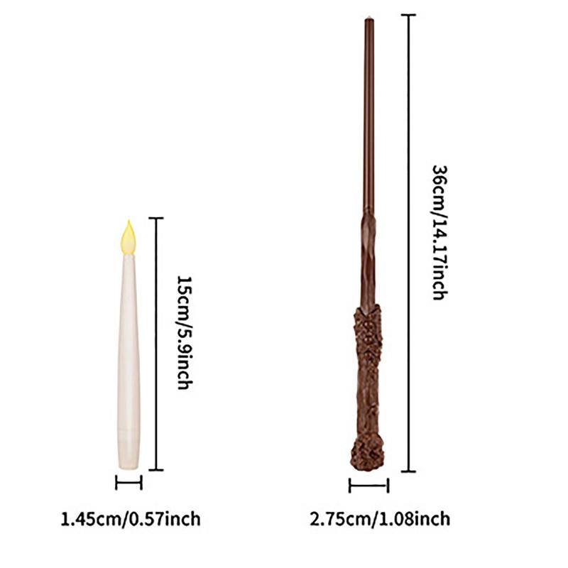 Floating Candle with Magic Wand Remote Control,  Christmas Battery Powered Hanging Candle Light, Flameless Flickering Warm Light Led Candle for Party Decoration