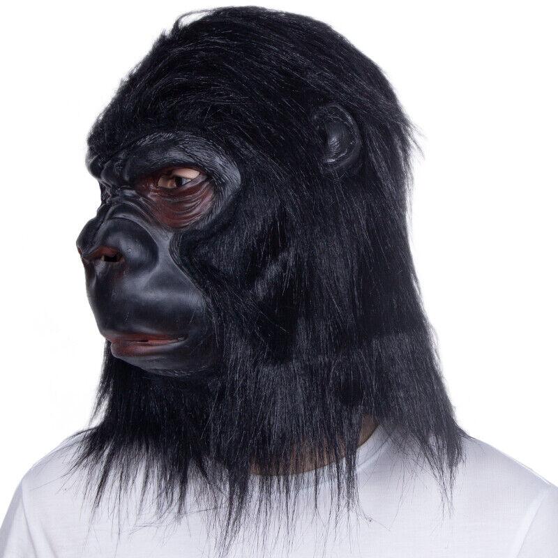 Gorilla Halloween Mask for adult costume party Realistic Ape Monkey Mask