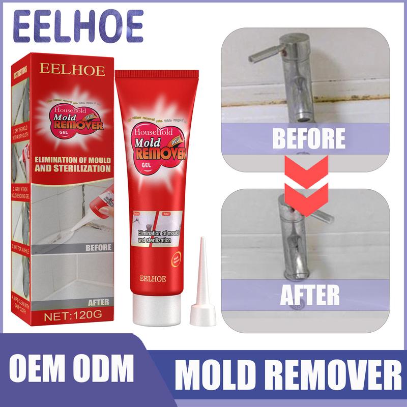 Active Mold Eraser, Household cleaning Gel,Refrigerator and washing machine seal stain cleaning gel, multi-purpose cleaning gel, suitable for stains on sink, bathtub, toilet seals, bathroom kitchen stain cleaning, for stubborn Mold Stain Cleaner