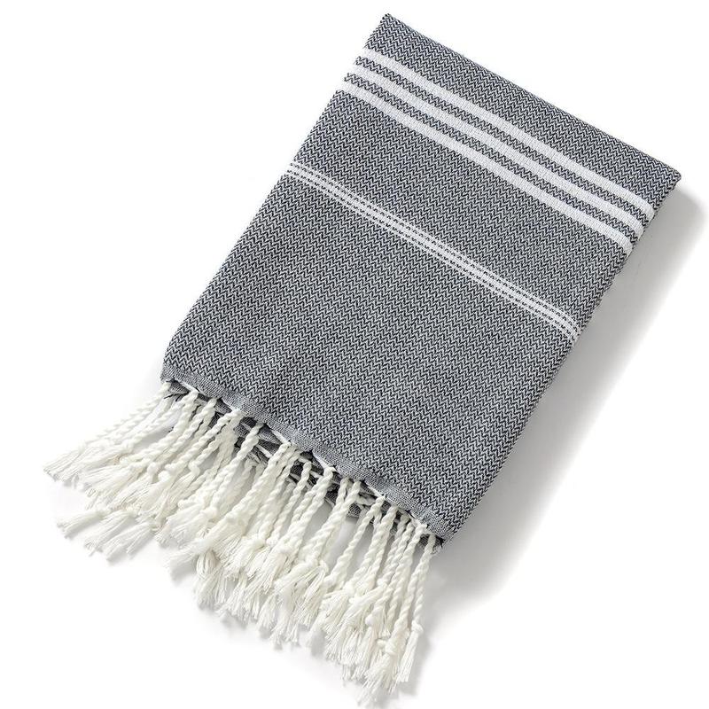 Striped Pattern Beach Towel, Beach Blanket, Mat, Lightweight Quick-drying Bath Towel with Tassel Decor, Portable Beach Towel, Beach Blanket, Mat, Travel Essentials, Gifts