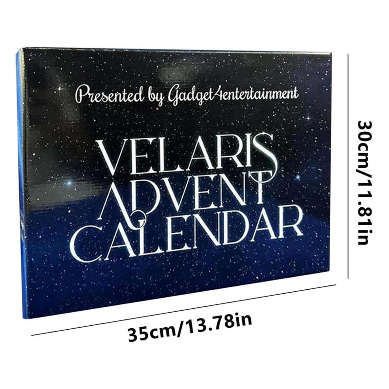 12-day Countdown Calendar, 1 Box Christmas Themed Advent Calendar with Jewels, Stationery & Gadgets, Christmas Party Gift for Friend & Family