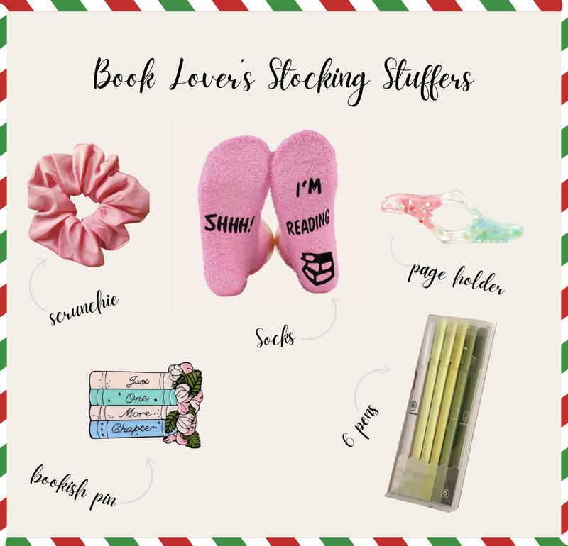 Book Lover's Stocking Stuffers: Socks, Pins, Pens, Scrunchie, and Page Holder Set - Perfect for Avid Readers