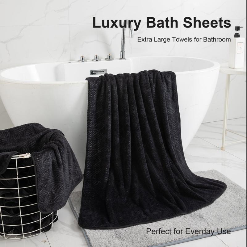 4 Pack Oversized Bath Towel Sets 35