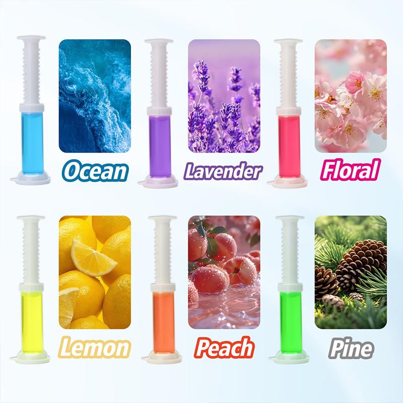 6 PCS Air Fusion Toilet Cleaning Gel Stamps Toilet Bowl Stamp Gel Deodorizing Clean  Air Freshener for Bathroom and Kitchen,Helps Keep Toilet Clean and Helps Prevent Limescale  1.6oz 1 Dispenser with 14 Stamps  Household Cleaner