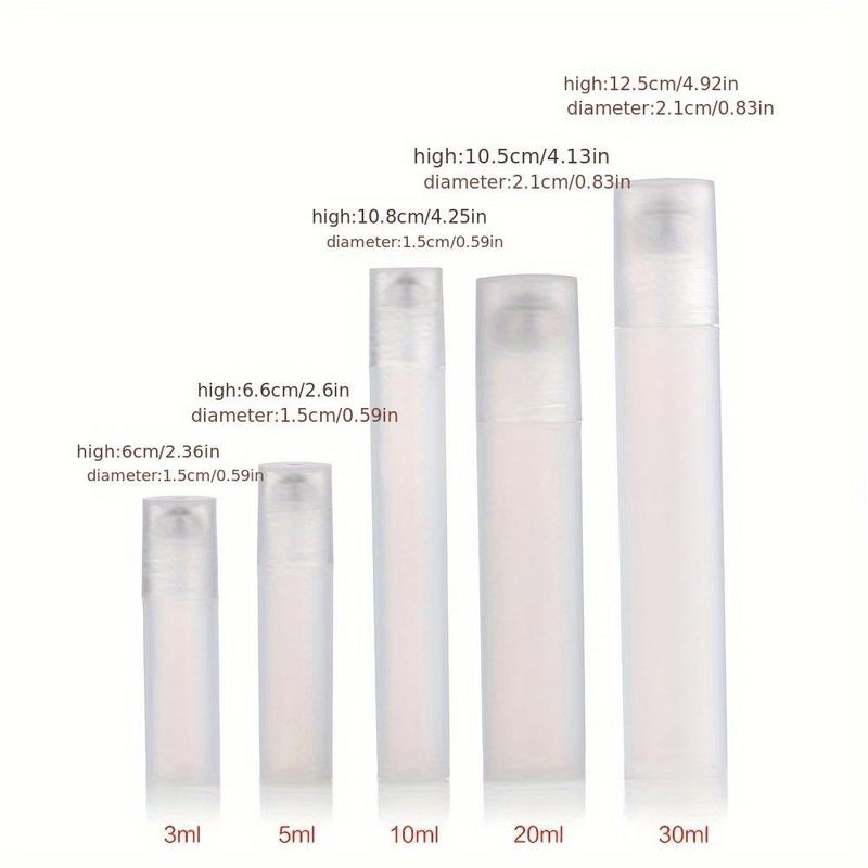 Refillable Essential Oil Roller Bottle, 10pcs set Clear Roller Ball Bottle, Storage Bottle for Travel and On-the-go Aromatherapy