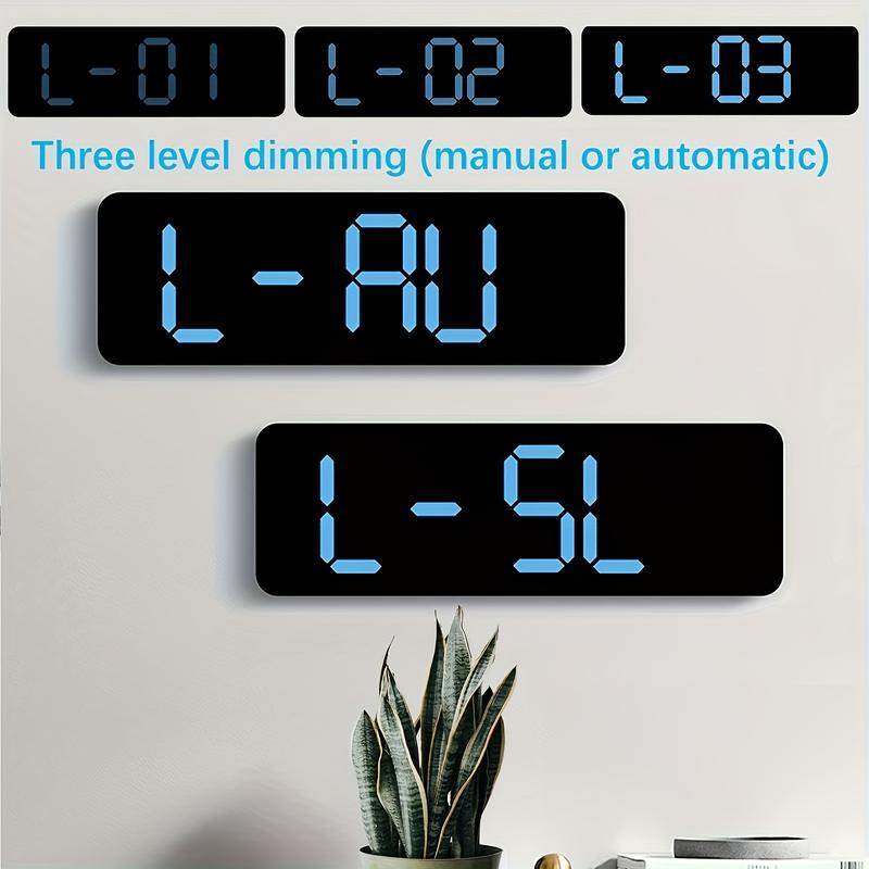 Digital Wall Clock Large Display, 9