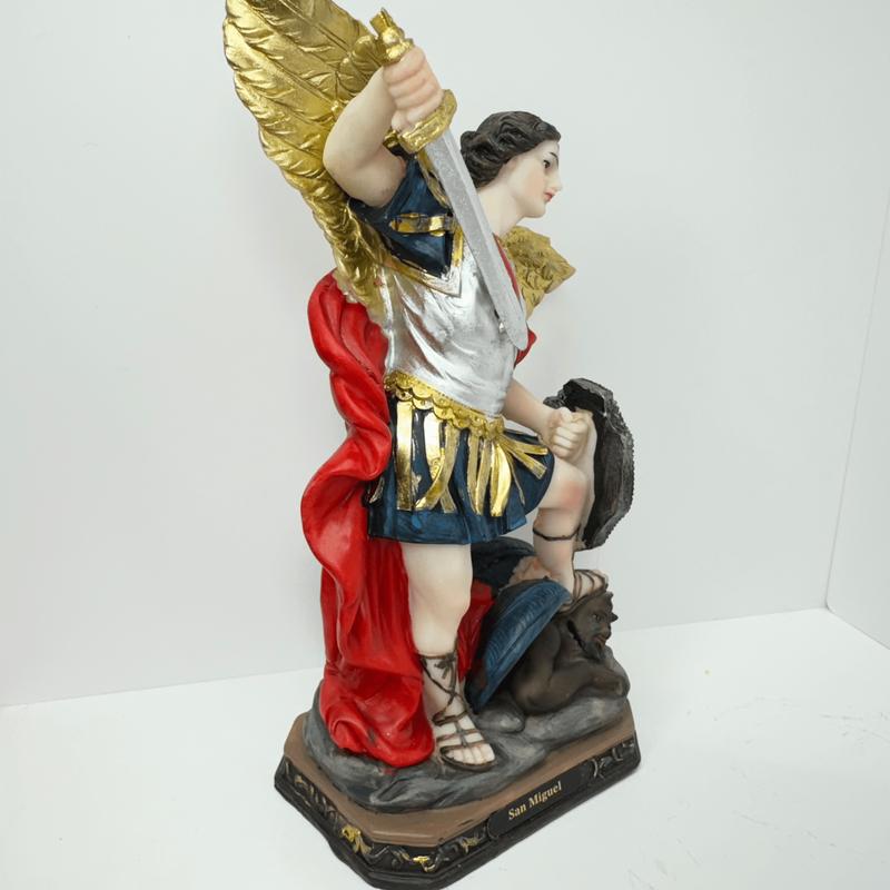 San Miguel Arcangel Statue - Religious Statues for Home Decor Figurine Ornaments