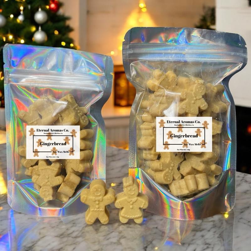 Gingerbread Wax Melts | Gingerbread Men | Gingerbread Women | Gingerbread People Wax Melts | Christmas Wax Melts | Winter Wax Melts | Fall Season | Christmas Candle | Decor Ornaments Freshener Decoration holiday candle