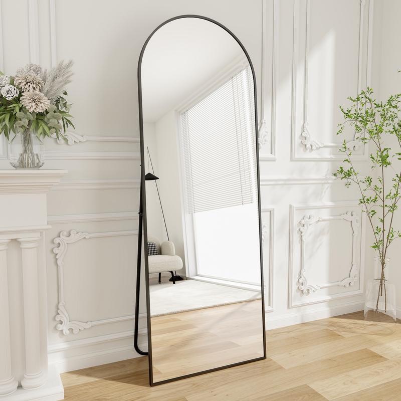 Easly Arched Aluminum Alloy Framed Full Length Mirror Floor Mirror Wall Mirror