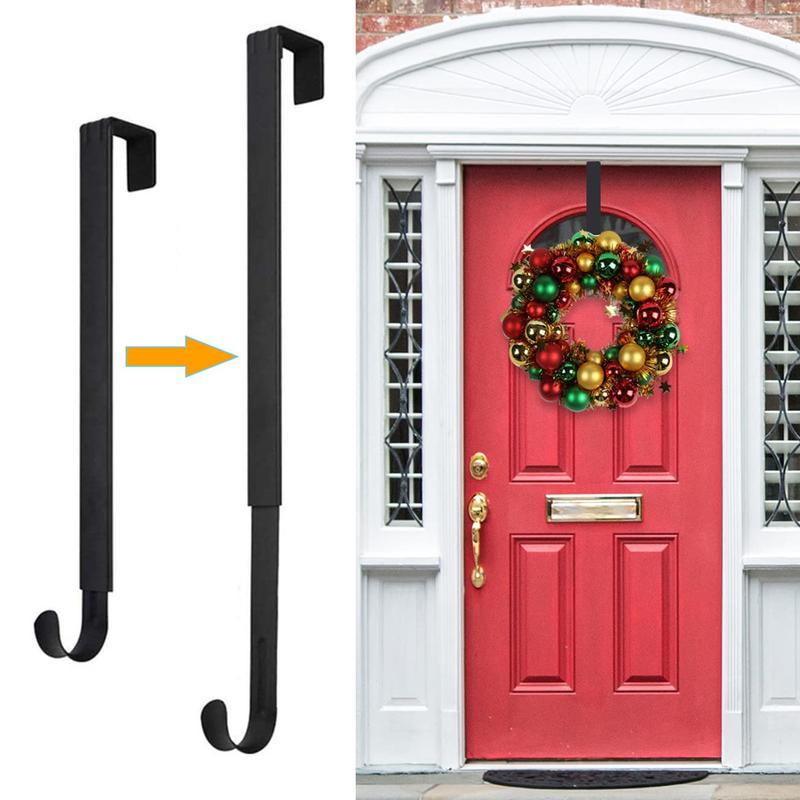 Wreath Hanger, Decorations Adjustable Wreath Hanger for Front Door Decor from 14.9-25